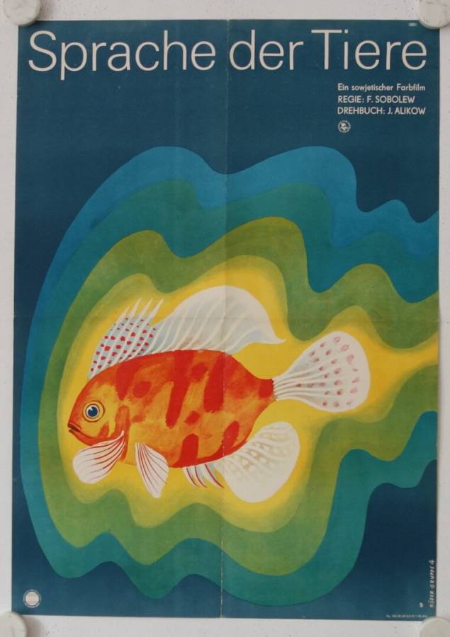 Sprache der Tiere originales DDR Filmplakat